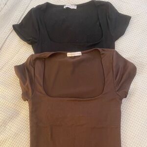 Women’s Black and Brown Shirts